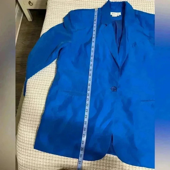 Naked Silk 💯 % Silk Blazer Size M - Picture 5 of 6